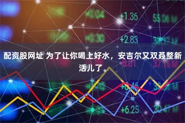 配资股网址 为了让你喝上好水，安吉尔又双叒整新活儿了。