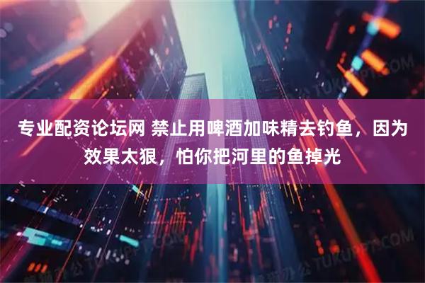 专业配资论坛网 禁止用啤酒加味精去钓鱼，因为效果太狠，怕你把河里的鱼掉光